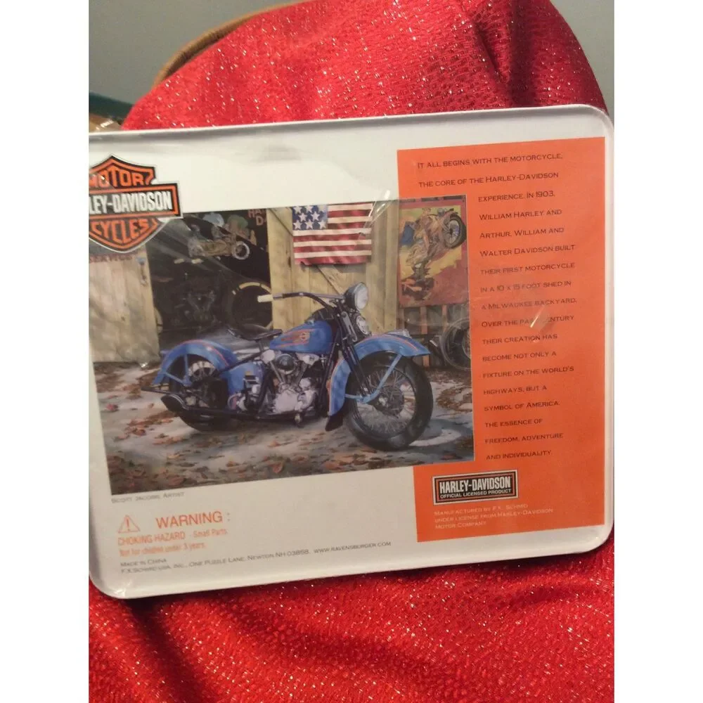 Harley Davidson 2003 Puzzle and Collectors Metal Tin 1000 pieces New